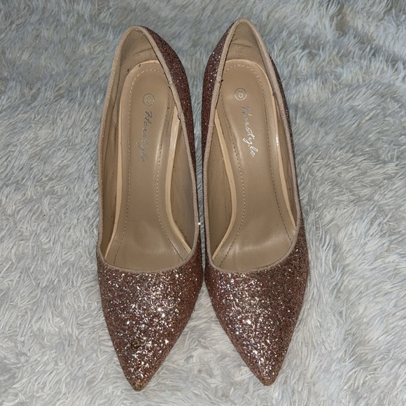 BOGO- Rose gold sparkly shoes - Picture 2 of 5